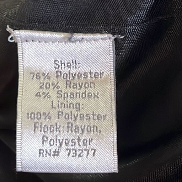 LAUREN CONRAD | Black Flocked Dot Short Sleeve Dress - Size 2 - Picture 7 of 8